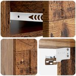 vidaXL Cabinet de chevet mural Bois ancien 49 x 34 5 x 20 cm