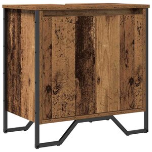 vidaXL Cabinet de Lavabo Bois Ancien 60 x 35 x 60 cm Bois d'ingénierie