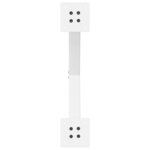 vidaXL Pieds de table basse en forme de X  2 pièces  blanc  60 x (42-43) cm  acier