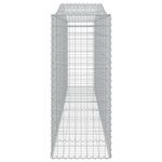 vidaXL Panier de gabions arqué 400x50x120/140 cm Fer galvanisé