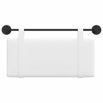 vidaXL Tête de lit suspendue Blanc tissu
