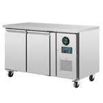 Table réfrigérée négative inox - 2 portes 282 l - polar - r290 - acier inoxydable2282pleine x700xmm