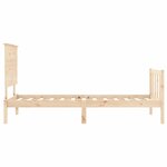 vidaXL Cadre de lit et tête de lit 100x200 cm bois massif