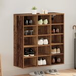 vidaXL Cabinet à chaussures Bois ancien 103x30x51 cm Bois d'ingénierie