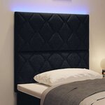 vidaXL Tête de lit Noir 100 cm tissu
