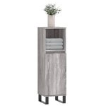 vidaXL Armoire salle de bain sonoma gris 30x30x100 cm
