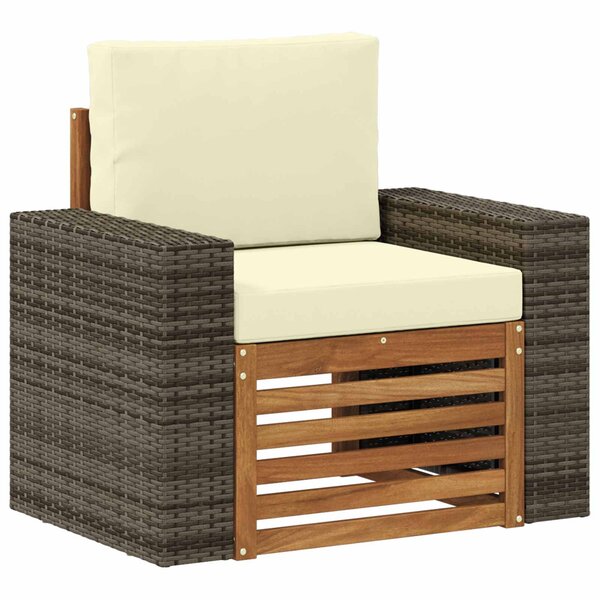 vidaXL Sofa de milieu extérieur Naturel