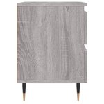 vidaXL Tables de chevet 2 Pièces sonoma gris 40x35x50 cm bois ingénierie