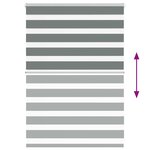 vidaXL Store zèbre gris foncé largeur du tissu 100 9 cm polyester