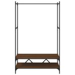 vidaXL Porte-vêtements avec étagères chêne marron bois d'ingénierie