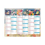 Calendrier Mural 2025 - 22 x 29.5 cm - Fleurs et Oiseaux