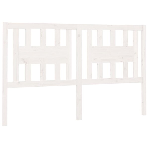 vidaXL Tête de lit Blanc 186x4x100 cm Bois massif de pin