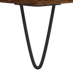 vidaXL Buffet haut Chêne marron 40x36x110 cm Bois d'ingénierie
