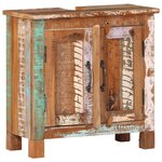 vidaXL Ensemble de meubles de salle de bain 4 Pièces bois massif récupéré