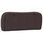 vidaXL Coussin de tête de lit Hvar marron foncé 100 cm tissu