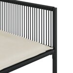 vidaXL Ensemble à manger de jardin 11 Pièces coussins noir résine tressée