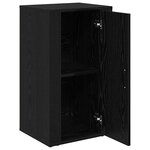 vidaXL Buffet Chêne noir 40 x 33 x 70 cm Bois d'ingénierie