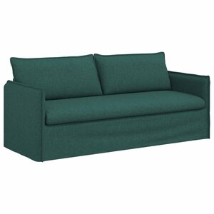 vidaXL Canapé Vert foncé 196 x 82 x 85 cm tissu