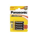 Blister de 4 Piles Alkaline Power LR03/AAA (Micro) 1,5 V x 12 PANASONIC