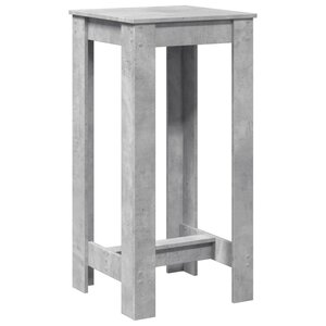 vidaXL Table de bar gris béton 51x50x103 5 cm bois d'ingénierie