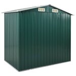 vidaXL Abri de jardin avec étagère Vert 205x130x183 cm Fer