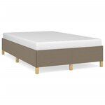 vidaXL Cadre de lit taupe 120x190 cm tissu