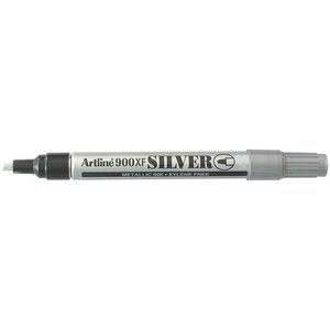 Marqueur '900 XF' 'Encre métallique' permanent indélébile pointe 2,3 mm argenté ARTLINE