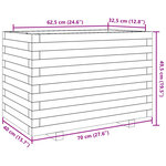 vidaXL Jardinière blanc 70x40x49 5 cm bois de pin massif
