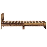 vidaXL Cadre de lit Bois ancien 75 x 190 cm Bois d'ingénierie
