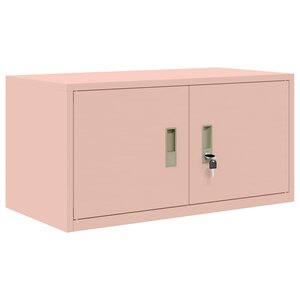 vidaXL Armoire de rangement Rose 80 x 40 x 40 cm Acier