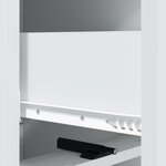 vidaXL Armoire à tiroirs Blanc 33 x 34 5 x 92 cm Bois d'ingénierie