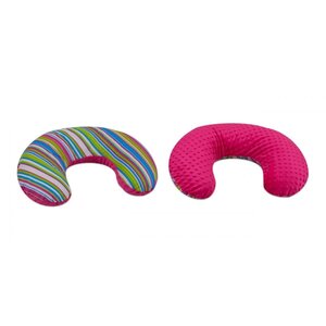 Coussin C d allaitement bandes de couleur 1 - rose