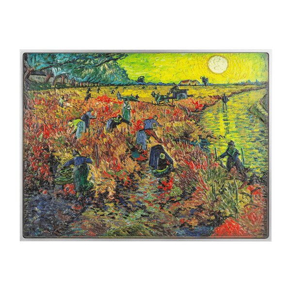 THE RED VINEYARD 1888 By Vincent Van Gogh Colored 2.5 Once Argent & 120g Copper Monnaie 10000 Francs Chad 2024