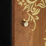 vidaXL Buffet avec porte Marron 90 x 33 x 75 cm Bois de mangue massif