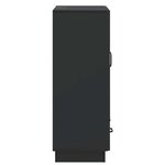 vidaXL Buffet avec tiroir Noir 66 x 34 5 x 92 cm Bois d'ingénierie