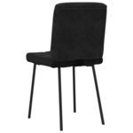 vidaXL Chaises à manger lot de 6 noir velours