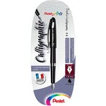 Stylo plume calligraphie TRC1-14A Pointe 1 4mm Noir PENTEL