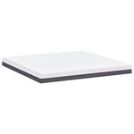 vidaXL Matelas Blanc  Gris 180 x 200 cm Mousse