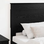 vidaXL Tête de lit avec tête de lit Chêne noir 90 cm Bois d'ingénierie