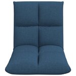 vidaXL Fauteuil de sol ajustable Bleu Tissu