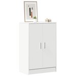 vidaXL Armoire à chaussures Blanc 60x35x92 cm Bois d’ingénierie