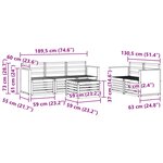 vidaXL Ensemble de canapés d'extérieur 6 pc Naturel