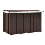 vidaXL Coffre de rangement de jardin Marron 109x67x65 cm