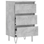 vidaXL Buffet gris béton 40x35x70 cm bois d'ingénierie