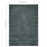 Vidaxl tapis lavable pliable gris 120x170 cm polyester