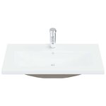 vidaXL Cabinet de salle de bain Chêne noir 90 x 38 5 x 46 cm