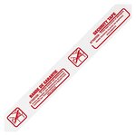 Adhésif pvc industriel imprimé blanc fragile 33 microns raja (lot de 6)