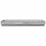 vidaXL Cadre de lit sans matelas sonoma gris 90x190 cm
