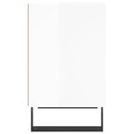 vidaXL Tables de chevet 2Pièces blanc brillant 40x30x50cm bois ingénierie