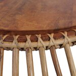 vidaXL Tables basses 2 Pièces Rotin naturel